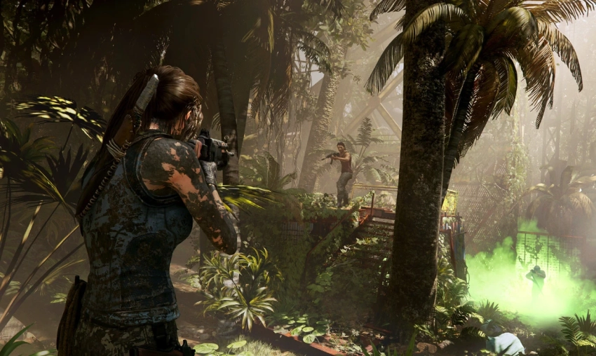 Лару Крофт с пистолетами на бёдрах из сериала Tomb Raider впервые показали на съёмках