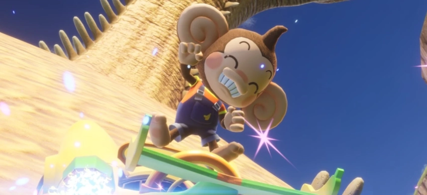 Игроки Sonic Racing: CrossWorlds уже скоро получат обезьянку Айай и банановое авто